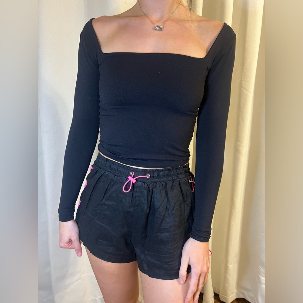 Lf Black And Pink Shorts